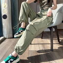 2A9 ハイウエスト スウェットパンツ ボトムス 薄手 レディース 春 夏 速乾 スウェット カジュアル パンツ レトロ ストレートパンツ 韓国ファッション【送...