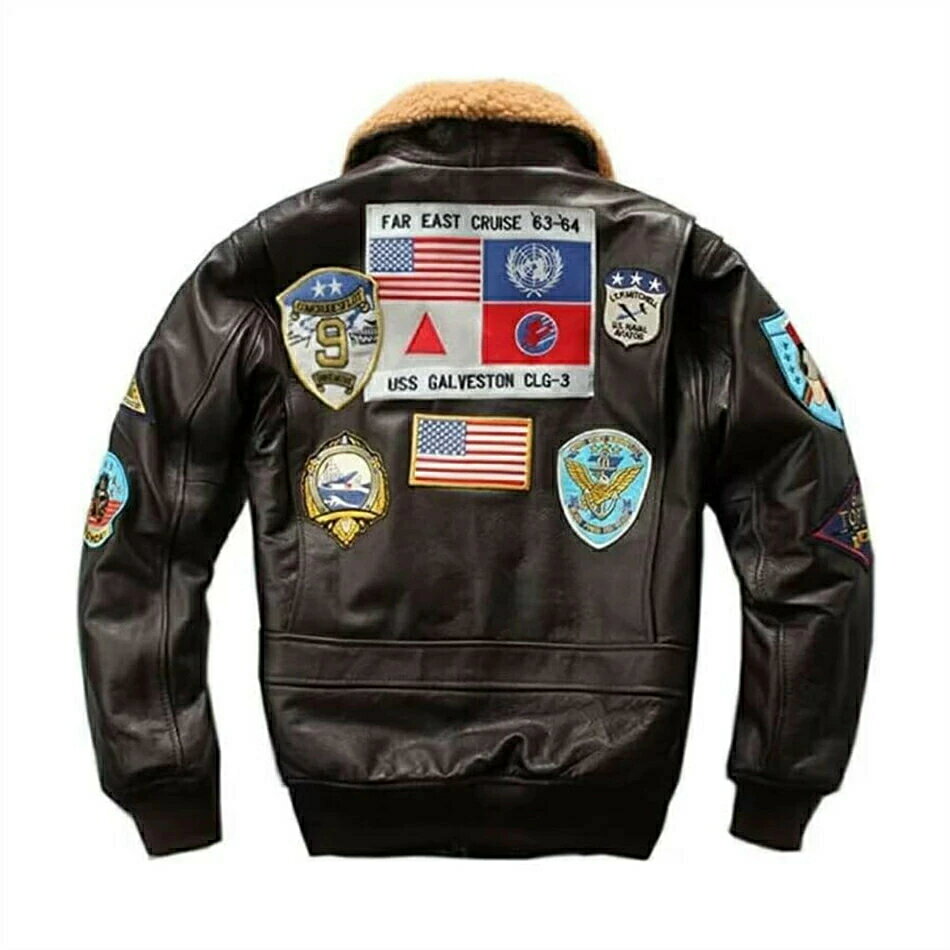 【素材】表地:100％牛革　裏地：ポリエステル ※襟についた取り外し可能なボアと、袖等についたリブが保温性を高めます。 ※バックスタイルにG-1ならではの機動性を高めるアクションプリーツが備えてあります。普段使いはもちろんの事、バイク等でも肩が疲れません。 ※中綿入りで防寒効果が抜群で冬にぴったりした本革ジャケット。 ▼ ※商品には多少の個体差がございます。予めご了承くださいませ。 ※PC環境・光の具合により、色や素材のイメージが写真と若干異なる場合がございます。 ※モデル・写真に使用されているアクセサリー・小物は別途記載が無い限り付属いたしません。 ※商品のお色はお客様のPC環境によって多少色合い、見え方など違ってまいりますのでご了承下さいますようお願いします。 ※写真の色調はご使用のモニターの機種や設定により実際の商品と異なる場合があります。 ※商品のサイズは、全て平置きにて外寸を測定しております。 ※商品によっては±1cm～3cmの誤差が発生してしまう場合がございます。予めご理解いただきますようお願い致します。 ※該当商品は他店と在庫共有です。タイミングにより、在庫ズレが生じる場合がございます。予めご了承ください。 ※パッケージは改良のため予告なく仕様を変更する場合があります、ご理解いただきますようお願い致します。