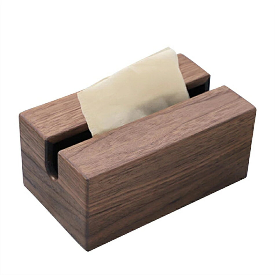 ウォールナット ティッシュケース木製ティッシュ箱実木ティッシュ箱シンプルアイデアホテル客室家庭用ティッシュ箱