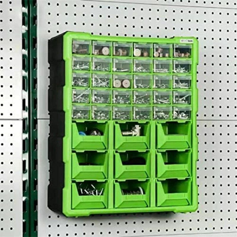 パーツボックス 多機能 収納ボックス 引き出し 部品箱 プラスチック ネジ箱 仕切り箱 金具 電子部品 収納 複合工具収納ボックス 工具收納箱 パーツケース 工具 コンテナラック ラック 蓋あり 倉庫 軽量 部品 小物 道具 収納ボックス 収納ケース DIY ネイル 小分け