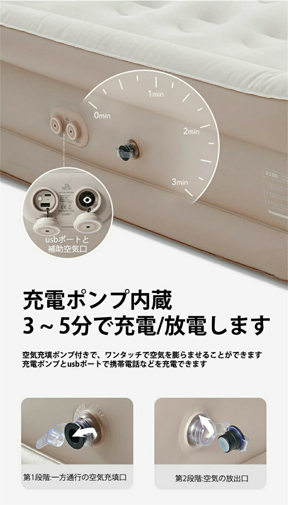 �������٥å� ���֥� ��205cm x 156cm ����46cm �����ץޥå� ��ư��ĥ�� �����٥å� �������ޥå� �������ޥåȥ쥹 ��¢�������ݥ�� USB���� �������� �����ȥɥ� �ޥåȥ쥹 �����ޥå� ������ޥå� ������ �����ԥ󥰥ޥå�