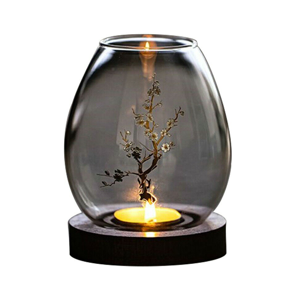 キャンドルスタンド 北欧風 ガラス ウッドキャンドルスタンド おしゃれ 木製台付 キャンドルホルダー アンティーク風 おしゃれ かわいい キャンドルライト ホルダー 蝋燭 キャンドル スタンド 台 ホルダー ロウソク立て 韓国スタイル ろうそく立て