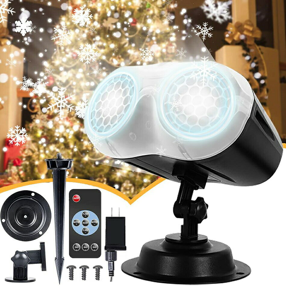 プロジェクター 投影ランプ クリスマスライト ライトLED投光器 ガーデンライト 投影ライト イルミネー..
