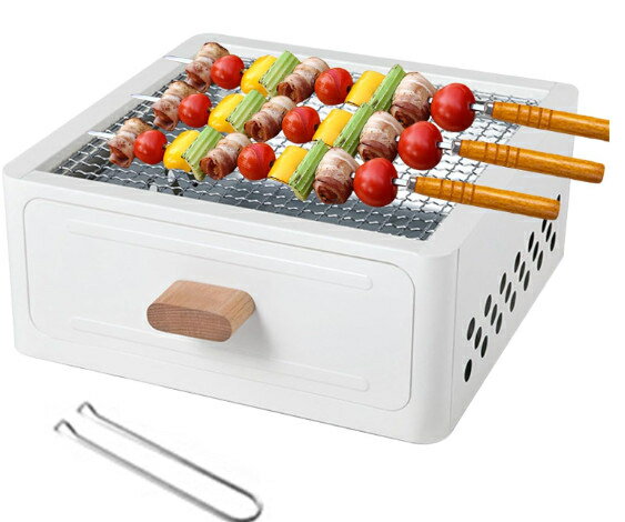 バーベキューコンロ 焚火台 引き出し式 卓上デスク 小型グリルバーベキュー 頑丈 安定 携帯便利 屋外調理 木炭オーブンキャンプバーベキューグリル キャンプ用品 肉コンロ ベーキングメッシュ付 コンパクト BBQコンロ キャンプ コンロ