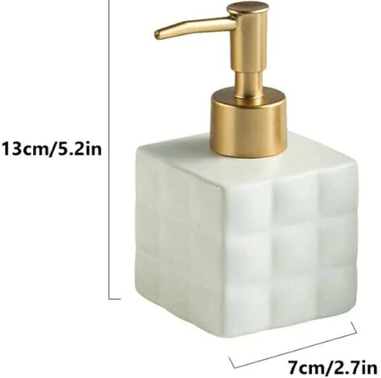 ソープディスペ ンサー せっけんディスペン 220ml /7.5ozセラミックソープディスペ...