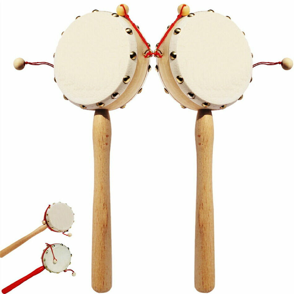 【送料無料】＜でんでん太鼓＞昔懐かしいおもちゃです。懐かしい おもちゃ 民芸玩具 伝統玩具 ガラガラ カチカチ ラトル 赤ちゃん 厄除け