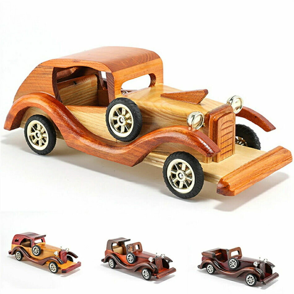 Rakuten - 12インチ car レトロ車 置物 ヨーロッパ風 アイデア ホーム デスクトップ 装飾 モデル 木製 工芸品古い工芸 年代感 応接間 コーヒー ミルホテル 会所などに適しています