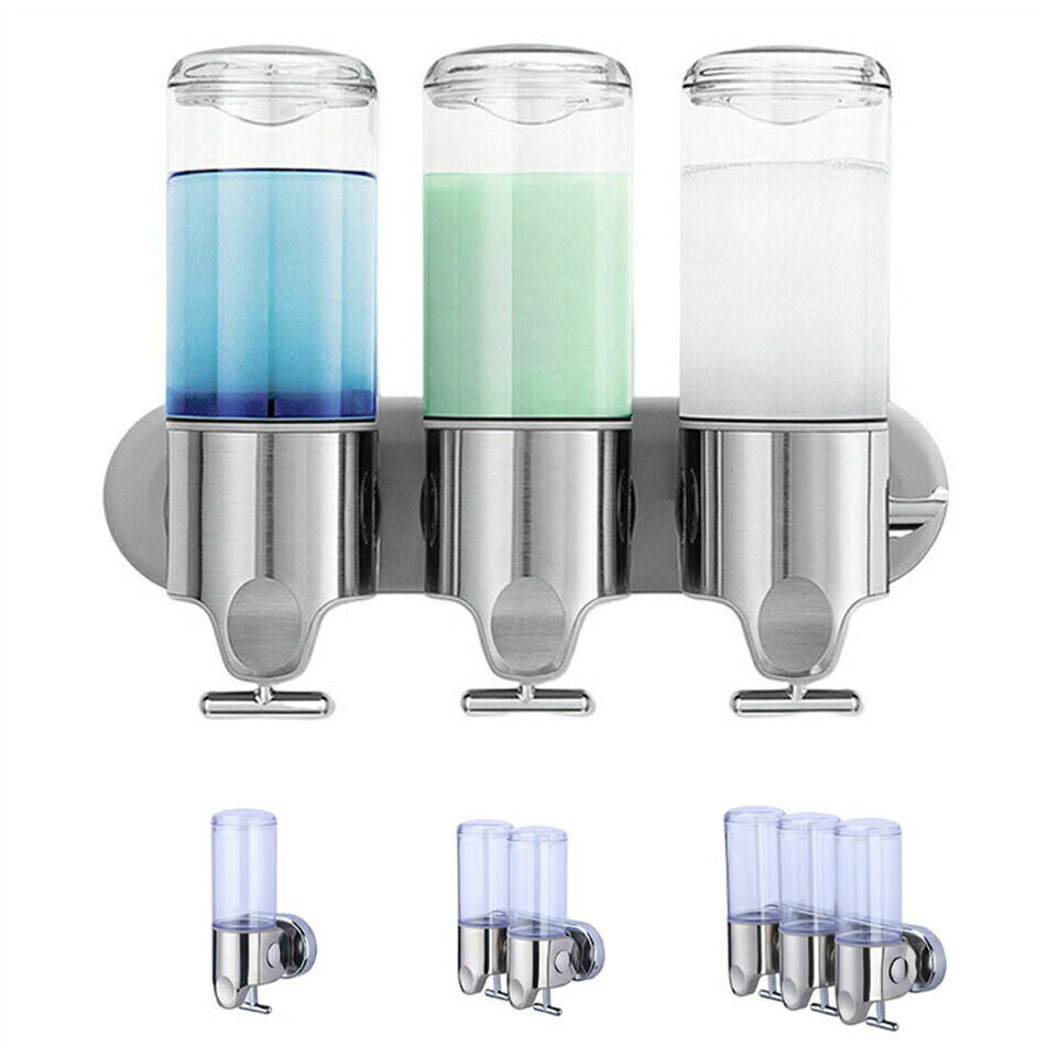 ウォールマウント ポンプ 単個500ml シングル ダブル トリプル　ディフーザー ディスペンサー お風呂　..