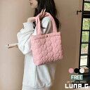 トートバッグ ミニトートバッグ レディース ハート キルティング 小さい 軽量 BAG 鞄 韓国ファッション バッグ トレンド かばん カバン(4)