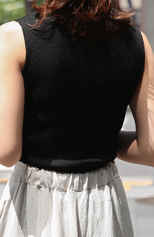 【ネコポス対応】ハイネック ノースリーブ リネン リブニット トップス レディース 夏 春 秋 シンプル ベーシック サマー ニット 韓国 ファッション 大人 かわいい フォーマル スーツ インナー 大人可愛い 母親 オフィス 通勤 ママ OL 同窓会 服装[spd]