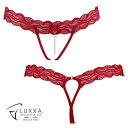 LUXXA(ルクサ)●ケピ・ネイキド・ストリング 【KEPI Naked String】|フランス製 Tバック レース レディース ショーツ オープンクロッチ ...