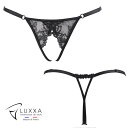 LUXXA(ルクサ)●キャプリーヌ・オープン・ストリング 【CAPELINE Open String】|フランス製 Tバック レース レディース ショーツ オー...