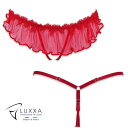 LUXXA(ルクサ)●エリクシール・ネイキド・ストリング 【ELIXIR Naked String】|フランス製 Tバック レース レディース ショーツ オープ...