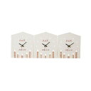 【両親贈呈】3つのKizuna時計 CANDLE(名入れ) K-S033【結婚式・記念品・両家お揃い・クロックギフト】