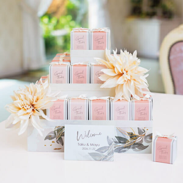 【ウェルカムプチギフト】★ダリアグレース(コーラルP) 34個セット//con1180【クッキー・上品・可愛い】