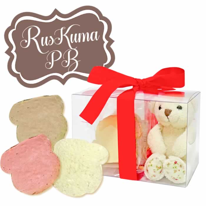 ラスク（1000円程度） 【ギフト】RusKuma -PB（ラスク6枚・くまのぬいぐるみ1体）【Whiteday・ホワイトデー・引菓子・内祝】