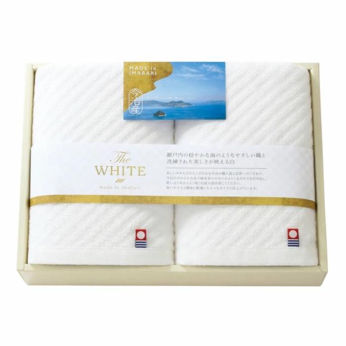 Rakuten - 【引出物】今治 The WHITE（ザ ホワイト） 日本製 愛媛今治 タオルセット tkd-65630//引き出物・ギフト・内祝い・お中元・お歳暮等に
