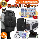 【スーパーSALE★+5倍!】 猫用避難防災10点Lセット【愛玩動物飼養管理士監修】 猫 防災 ペット グッズ 避難 リュック 大容量 ケージ 大きい トイレ セット スコップ ボトル ボウル ネット 防臭袋 水 ウェットティッシュ 災害 地震 台風