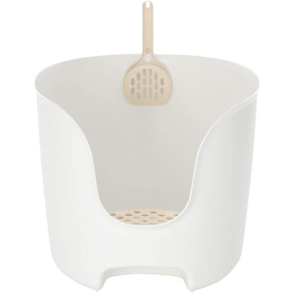 【1日限定！ポイント+10倍！】 リッチェル ラプレ 壁高ネコトイレ ホワイト