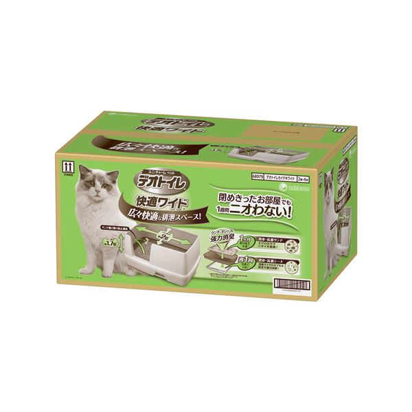 【1日限定！ポイント+10倍！】 デオトイレ 快適ワイド 本体セット （ペット用品）