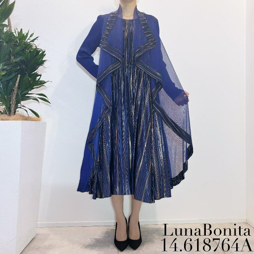 ワンピース ドレス レディース ミセス【10%OFFオープン記念価格】ブルー ラメライン アンサンブル風 プリーツ 細見えワンピース 9号〜13号 フリーサイズ 体型カバー 手洗いOK 結婚式 船の旅 カラオケ セレモニーに最適 速乾性抜群 ファッション 大人 ワンピース ドレス レディース ミセス【10%OFFオープン記念価格】ブルー ラメライン アンサンブル風 プリーツ 細見えワンピース 9号〜13号 フリーサイズ 体型カバー 手洗いOK 結婚式 船の旅 カラオケ セレモニーに最適 速乾性抜群 ファッション 大人