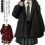 スクールカーディガン Vネック スクールコート 学生 レディース ピーコート 羽織り 制服 学生服 アウター 無地 かわいい ゆったり 中学生 高校生 女子高生 JK制服 通学 入学 コスプレ 送料無料