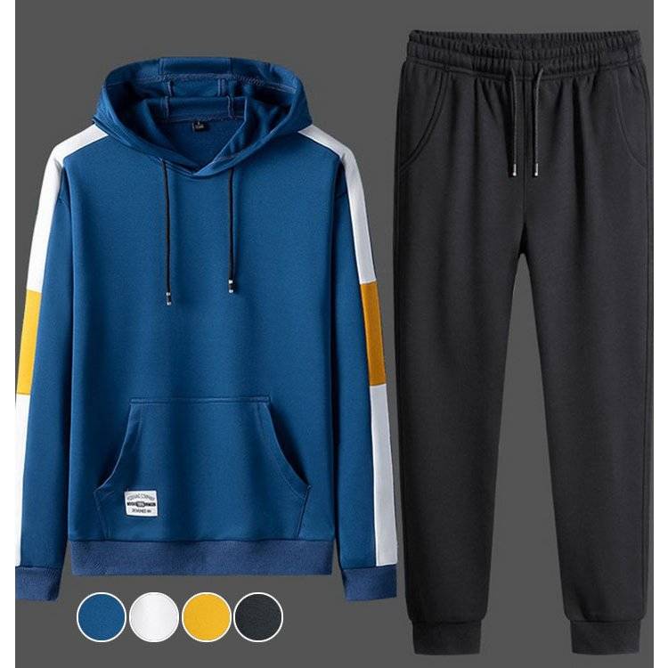 セットアップ メンズ セットアップ 上下セット 春秋新作 ランニング パーカー プルオーバー パンツ オ..