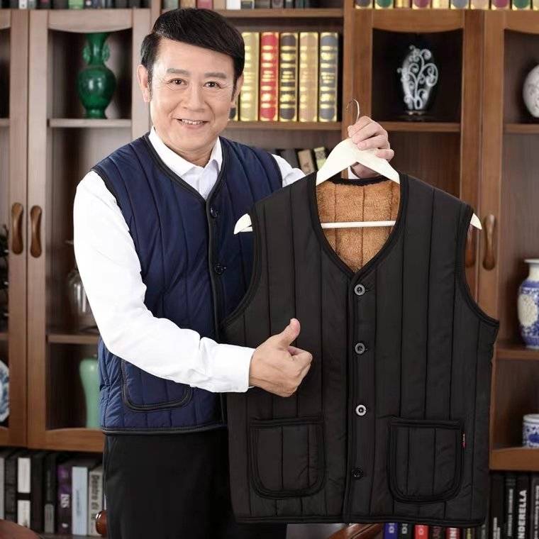 Rakuten - 防寒 ダウンベスト ファッション ダウンベスト インナー 厚手 Vネック 軽量 裏起毛 メンズ あったか