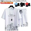 ショートパンツ tシャツ スポーツウェア セットアップ セットアップ 上下セット ハーフパンツ 半袖Tシャツ 上下 部屋着 夏服 シンプル 大きいサイズ ランニ...