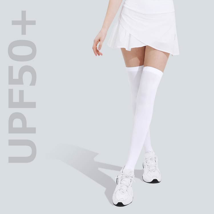 夏用 ゴルフソックス ストッキング ゴルフ 紫外線対策 UPF50＋ 靴下 ストレッチ UVカット 2足セット アイスシルク ショート丈 ニーハイ 接触冷感 ゴルフウェア スポーツ レディース ロング丈 着圧 通気性 薄く レディース