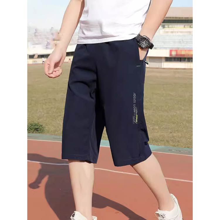 七分丈 ジャージ 接触冷感 冷感パンツ ドライメッシュ 夏 下 2枚 アウトドア ひざ下 ハーフパンツ ひんやり メンズ 吸汗速乾 大人 作業着 通学 冷感 フィットネス UVケア ワークパンツ ストレッチ UVカット ドライ 夏物 キャンプ ドライメッシュ クロップドパンツ lunamart-10004041 Luna mart サンプル画像3