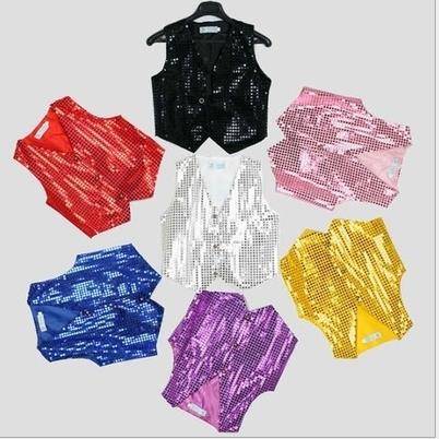 ダンス衣装 子供 大人 ヒップホップ HIPHOP ダンスウェア ジャズダンス スパンコール ベスト 子供 舞台..