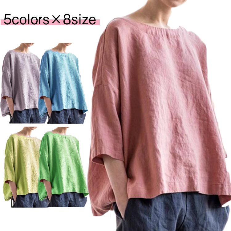 ブラウス レディース シャツ ファッション 30代 トップス 速乾 シャツ 半袖 レディース リネン ブラウ..