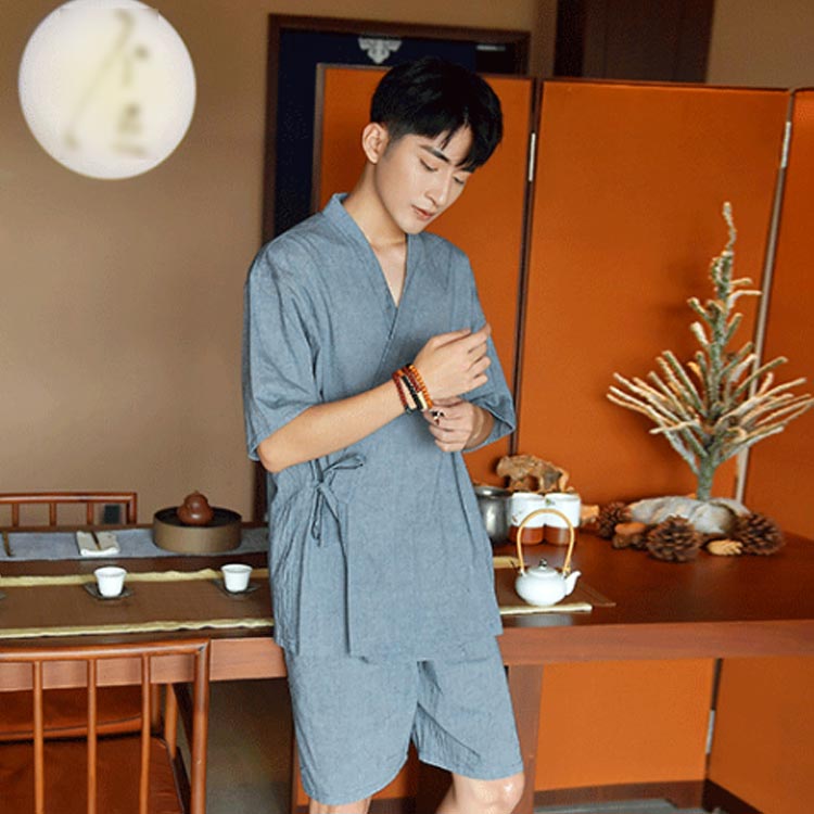 レディース 綿 天然素材 メンズ 甚平 上下セット 男女兼用 Tシャツ 甚平 リラック...