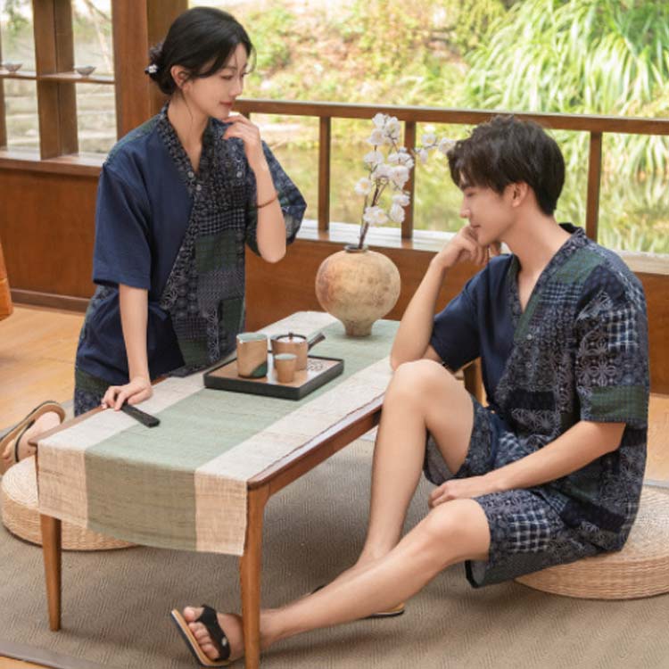 無地 親子 甚平 ペア 夏服 レディース 甚平 カジュアル お揃い メンズ 部屋着 大人...
