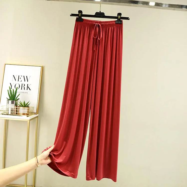 接触冷感 レディース ワイドパンツ ヨガパンツ パンツ 夏 楽チン ガウチョパンツ ...