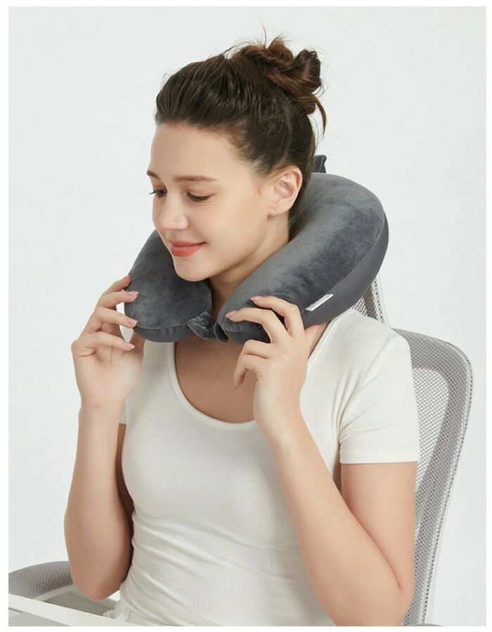 クッション お昼寝/オフィス/仮眠 男女兼用 首枕 携帯枕 ネックピロー 飛行機 車用 新幹線 仮眠 全15色..