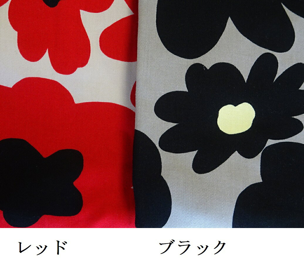 【楽天3位】 日本製 割烹着 綿100％ 北欧 風 百貨店 販売 大きな 花 柄 おしゃれ ...