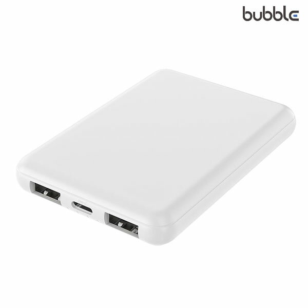 モバイルバッテリー5000mAh スタンダード コンパクトモバイルバッテリー ホワイト PSE適合製品認証済 [HIDISC]