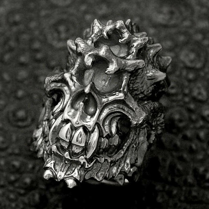 楽天Lunatic NightsSTRANGE FREAK DESIGNS[トロル フルフェイス リング]（シルバーアクセサリー/シルバー925/Silver925/ストレンジフリークデザインス/ストフリ/リング/指輪/メンズ/ユニセックス/スカル/）