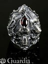 ガルディア シルバーアクセサリー メンズ Guardia[Kerberos]　(シルバーアクセサリー/シルバー925/Silver925/ガルディア/リング/指輪/メンズ/レディース/ユニセックス/天然石/ガーネット/ケルベロス/)