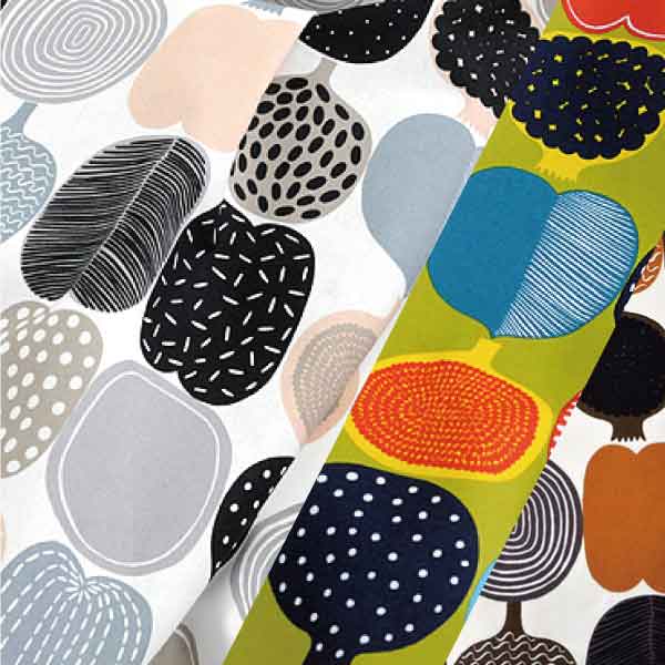 【北欧生地ハーフカットクロス 】marimekko マリメッコ Kompotti コンポッティ 70×50cm