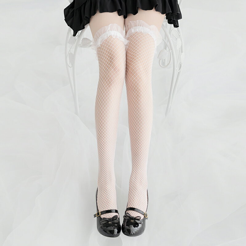 SENMHS白 ニーハイストッキング コスチューム コスプレ ロリ系 コスチューム用小物 レディース バーニーソックス かわいい 美脚 1足セット ハイソックス...