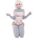 【即納】SENMHS 童貞を殺すセーター ロリータ ニット ビキニ セーター セクシー ハイネック ファッション おもしろ コスプレ服 コスチューム 団子少女風...