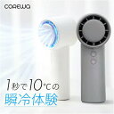 COREWA 冷却プレート付 【5/18〜5/20限定 100円OFFクーポン】 ハンディファン 4000mAh 扇風機 卓上扇 充電式 熱中症対策 5段階風量...