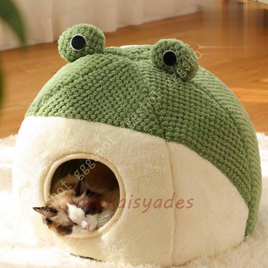 キャットハウス 犬 ベッド 猫 ベッド ペットハウス ペットベッド 冬 ドーム型 洗える 秋冬 四季 保温防..