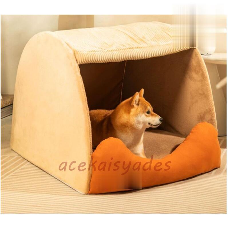 ペットハウス ペットベッド ネコ 猫 ドーム型 大型犬 中型犬 小型犬ベッド ペット用品 柔らか 水洗え ..