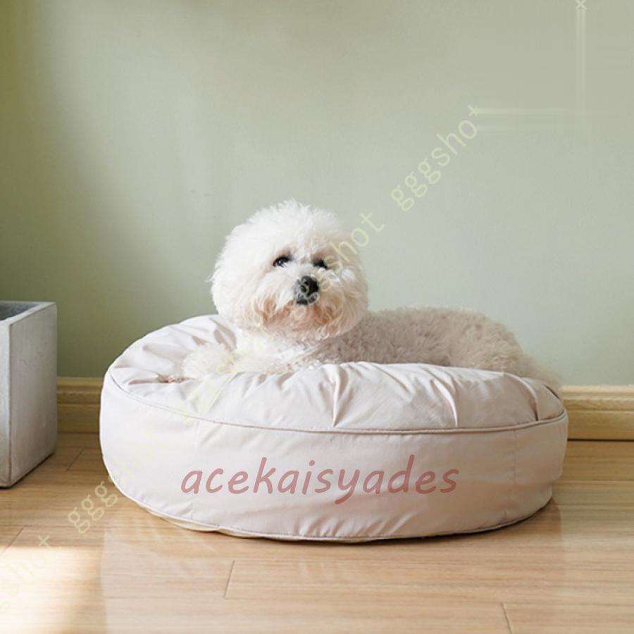 犬ベッド 猫ベッド 犬クッション ペットベッド ペットソファー 布団 マット ふわふわ もこもこ 丸型 ラ..