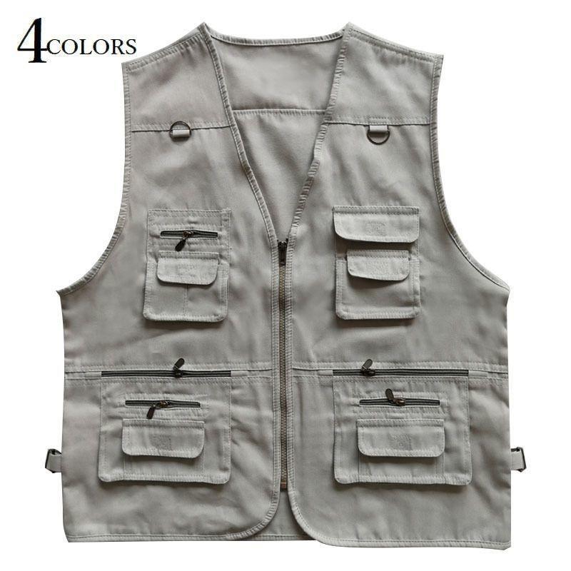 登山や釣りに！ポケットも付いて便利なアウトドア用ベストです♪【素材について】70%ポリエステル30%ポリウレタン【カラーについて】生産ロットにより柄の出方や色の濃淡が多少異なる場合がございます。お使いのモニターや撮影時の光の加減などにより画像と実際の商品のカラーが若干異なる場合もございます。【サイズについて】測り方により誤差が生じる場合がございます。同じサイズでもカラーやデザインによって大きさが異なる場合もございます。【衣類・バッグ等、縫製品について】海外製品の為、縫製基準が日本と異なるケースもあることから縫製が甘い・雑・糸の始末ができていない等が見受けられる場合もございます。※上記理由による返品、交換はお断りする場合がございます※