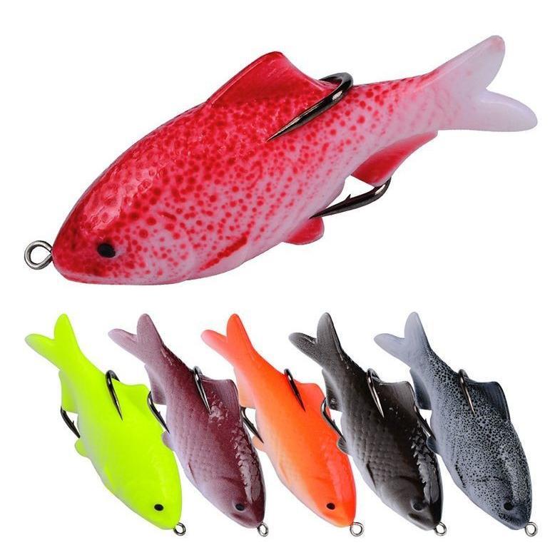 魚デザインがポイントの、フィッシング用フロッグルアーです。【サイズについて】長さ：9.5cm【素材について】ABS